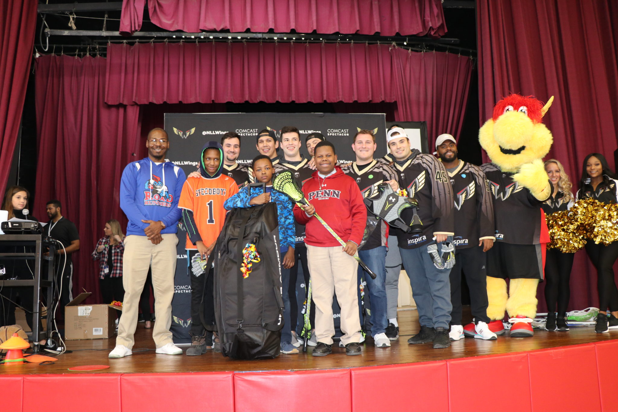 Philadelphia Wings Donate Lacrosse Equipment To Local Youth Lacrosse