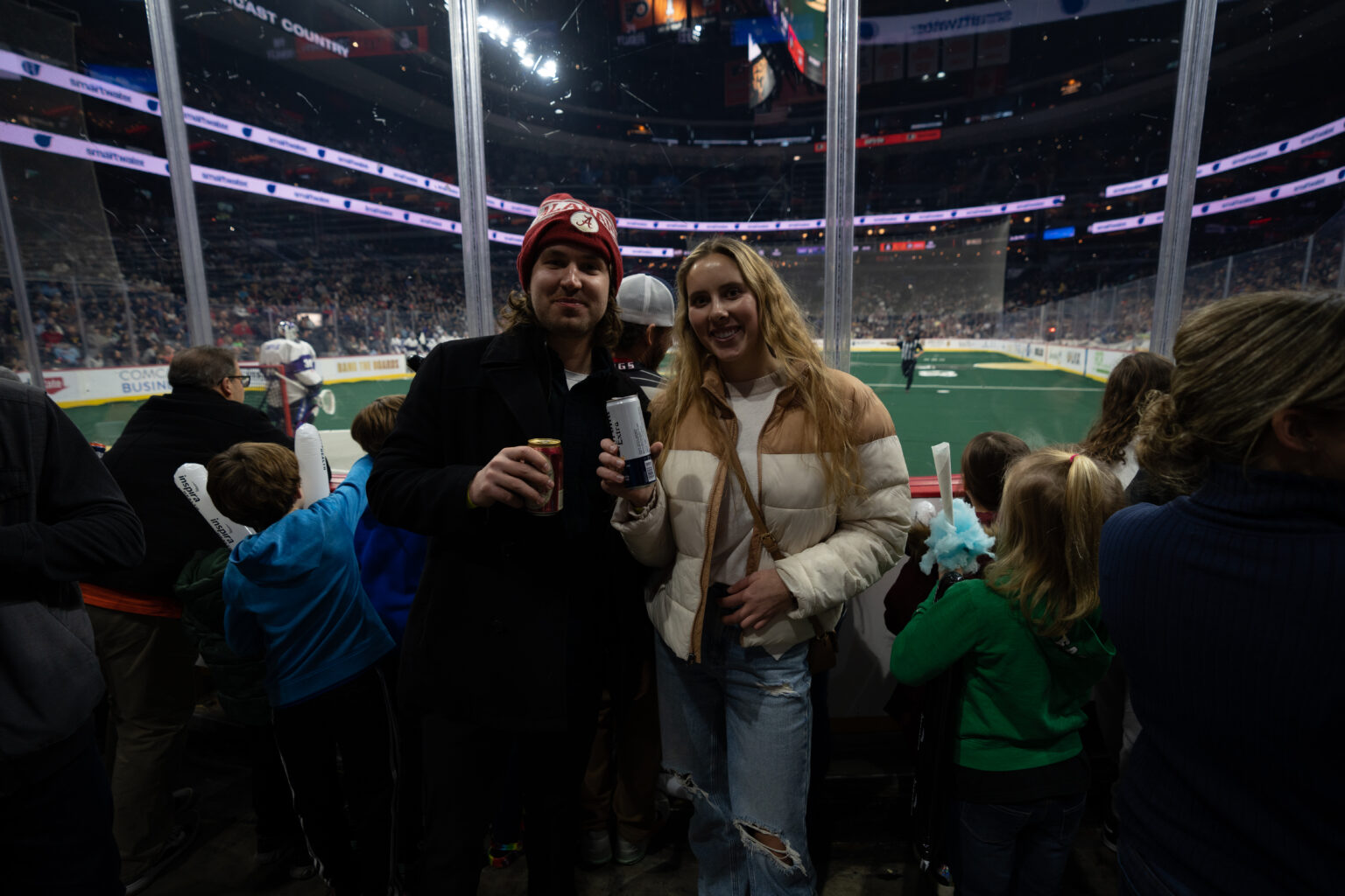 Wings Teach Lacrosse to Girls at Special Event at Citizens Bank