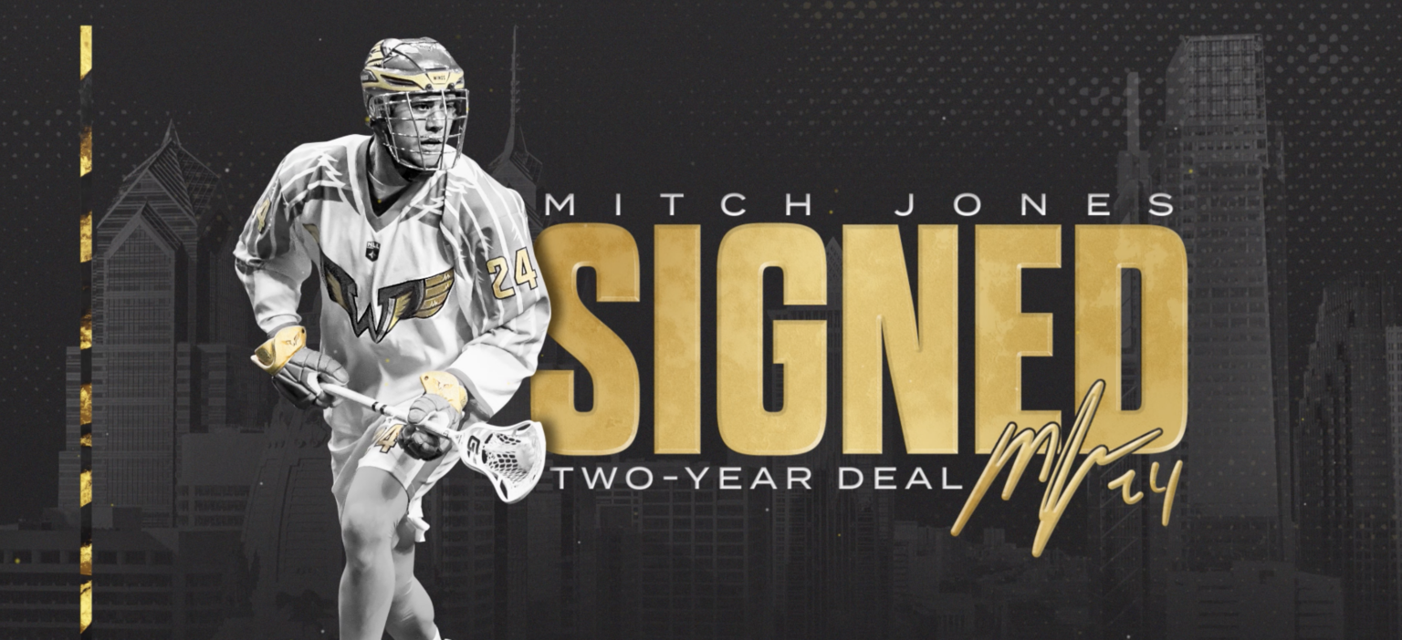 Wings ReSign Mitch Jones Philadelphia Wings Lacrosse